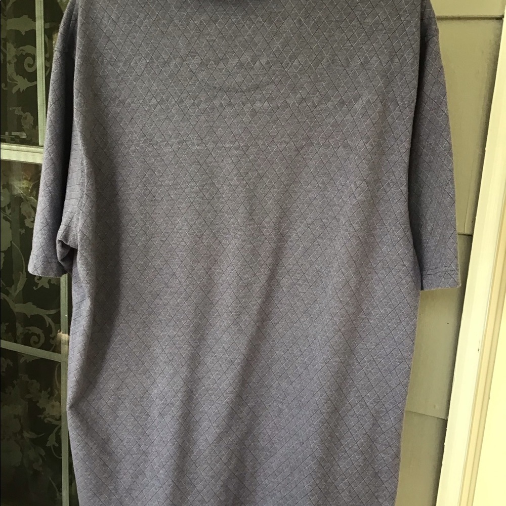 Van Heusen studio men’s polo pocket shirt large Tall blues and grays - Picture 9 of 9